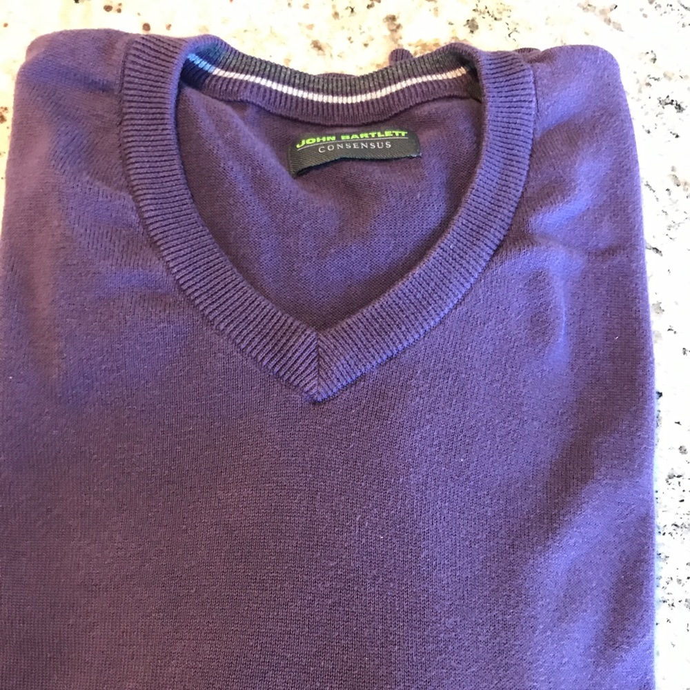 Purple V-Neck Sweater
